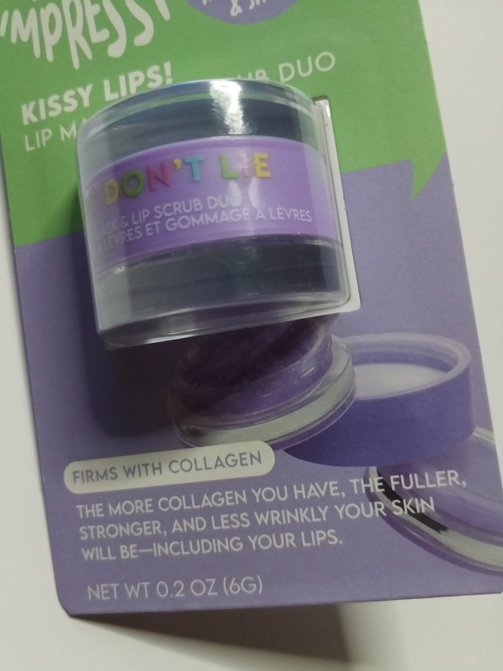 Impressions Kissy Lips Lip Mask & Scrub Duo - Purple